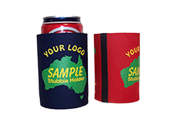 Stubby Holder with Base & Taped Seam - Screen Print